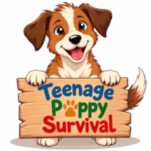 Teenage Puppy Survival Sign